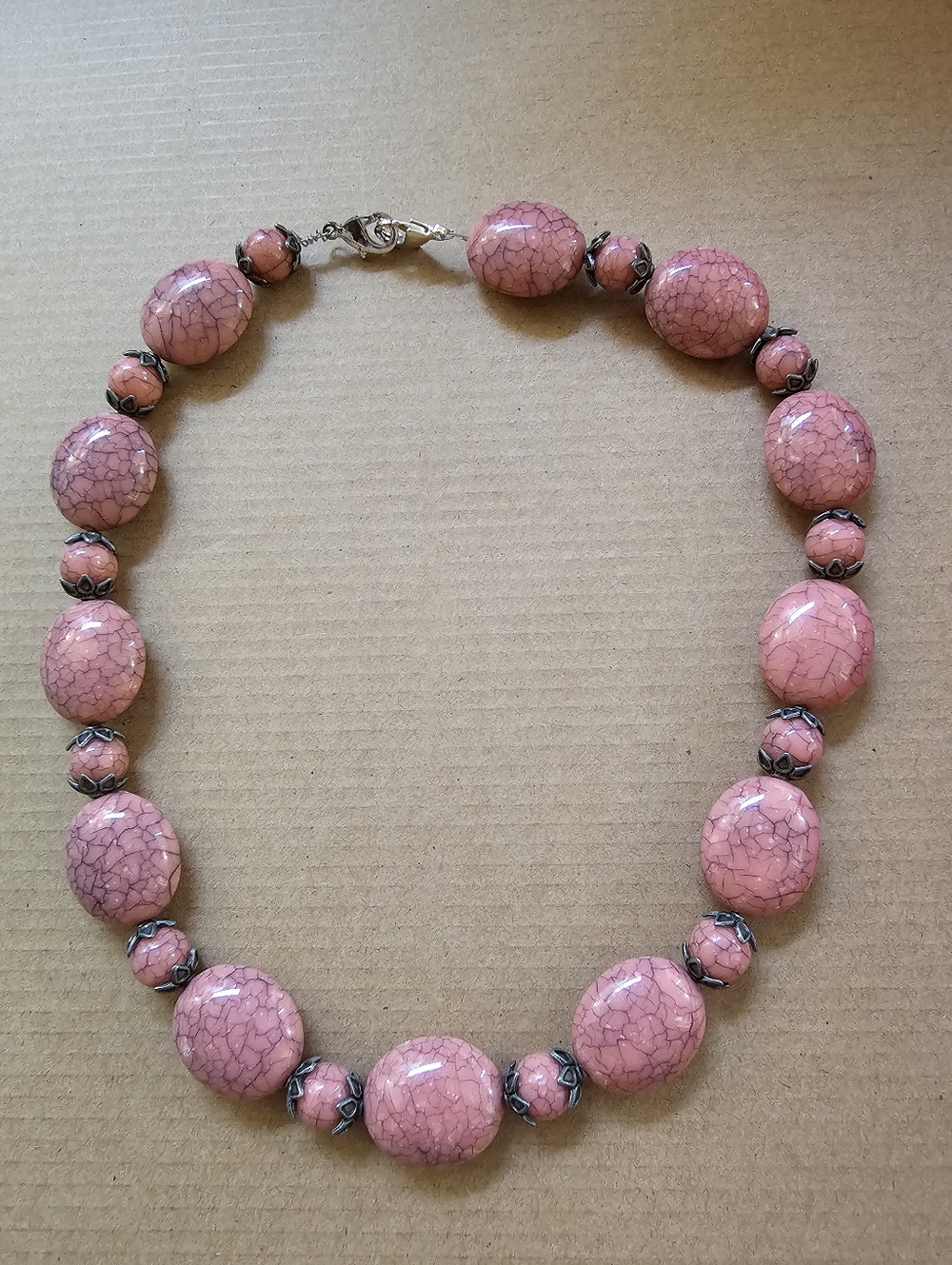 Rhodonite Beaded Necklace